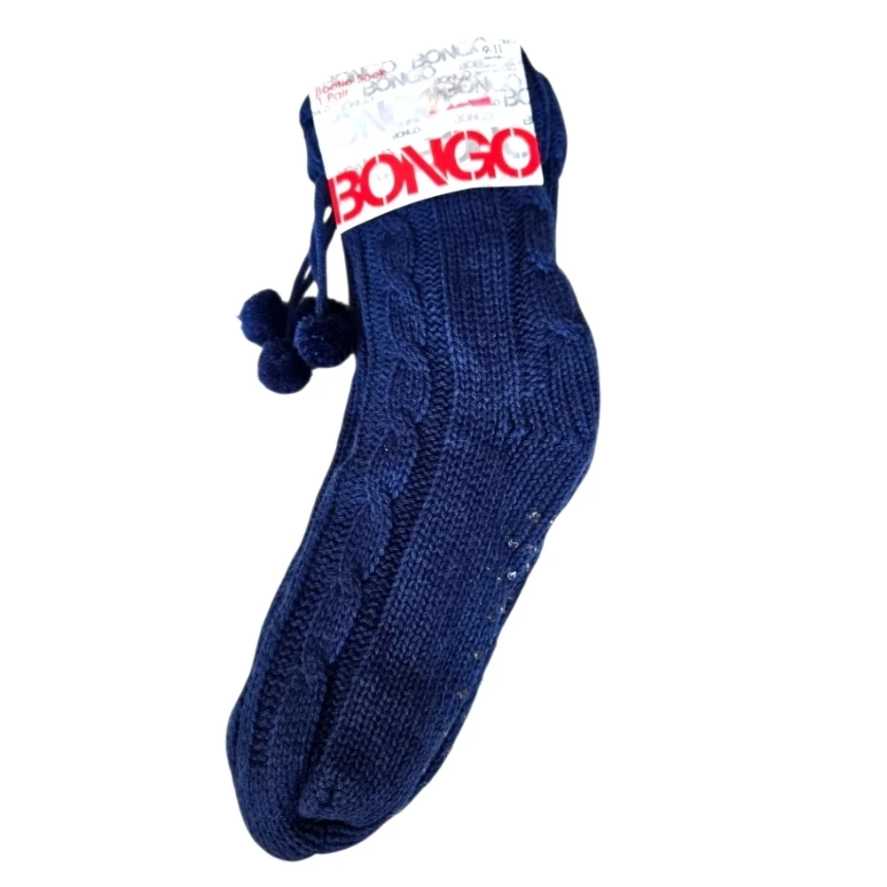 NWT Bongo Navy Blue Womens Socks Size 9-11